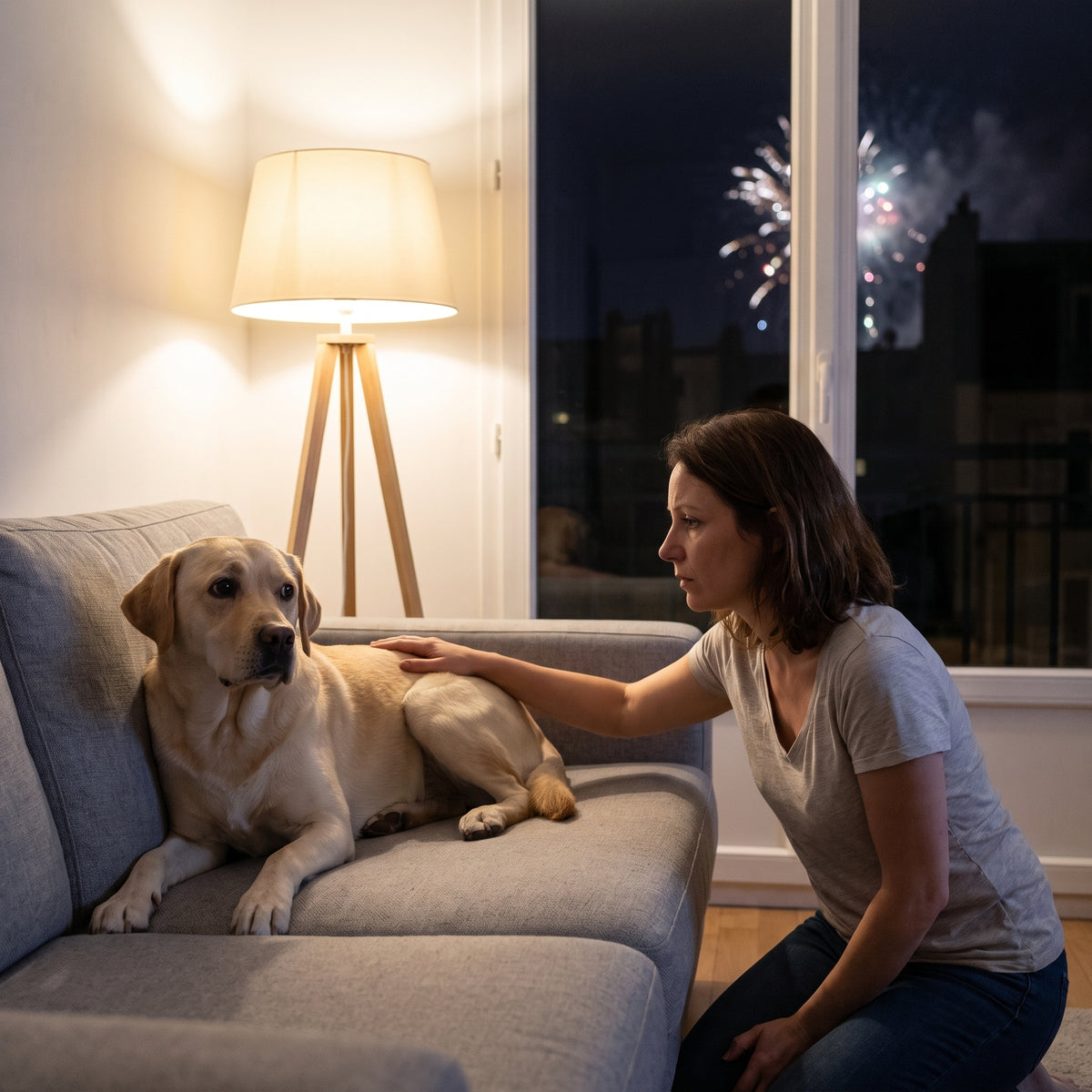 Cache-oreilles anti-bruit apaisant pour chien